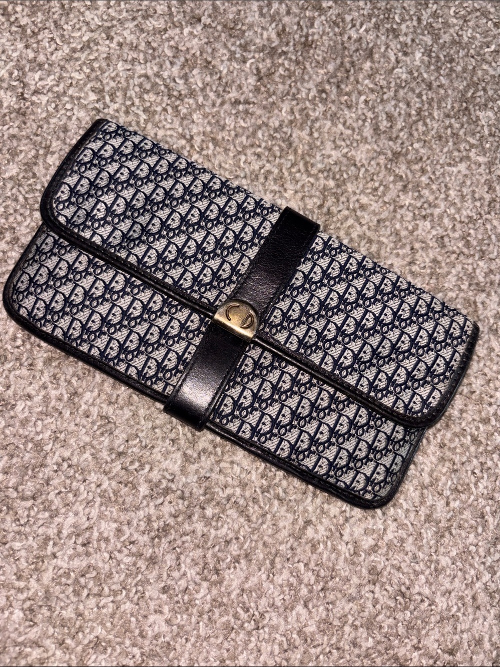 Vintage Dior Oblique Monogram Canvas Leather Belt Bag, great condition